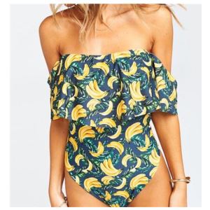 Banana One Piece Swimwear Bikini