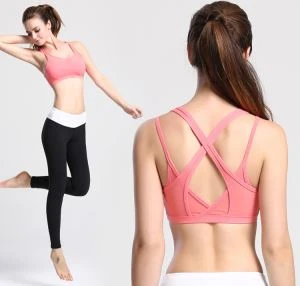 Sweet Girl Hot Sexy Nice Pink Color Sports Bra