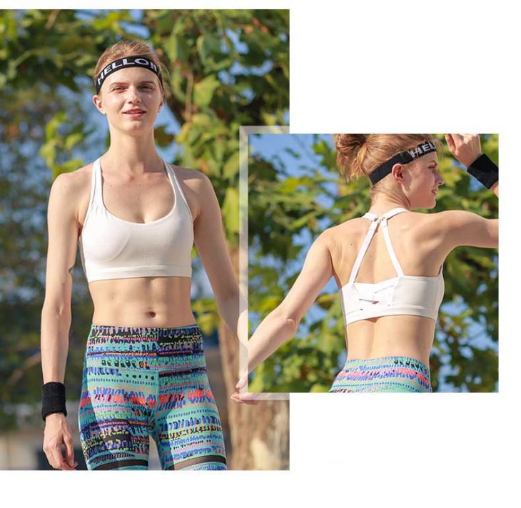 Wholesale Athletic Women Active Wear Absorbent Sports Bra