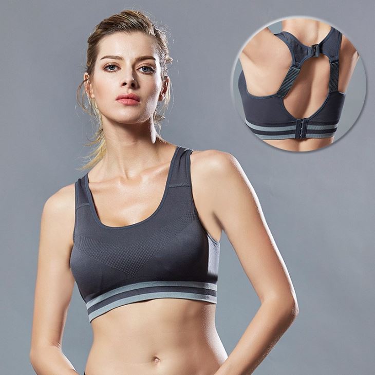 OEM Custom Lady Yoga Solid Color Sports Bra Women Gym Fitness Wear Sexy Sport Wear Yoga Bra
