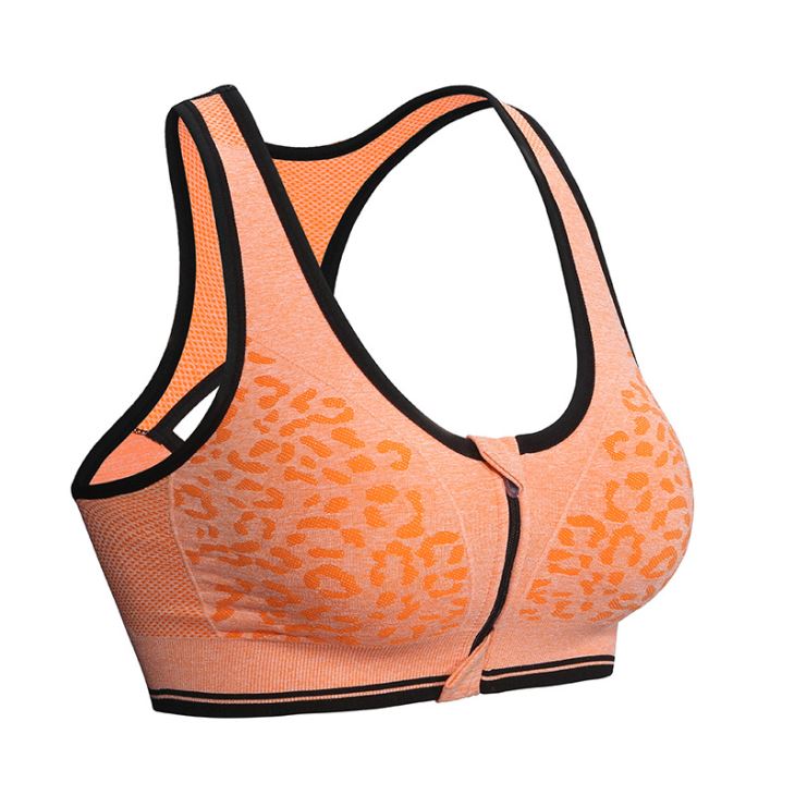 Sexy Girls Sports Bra With Zip