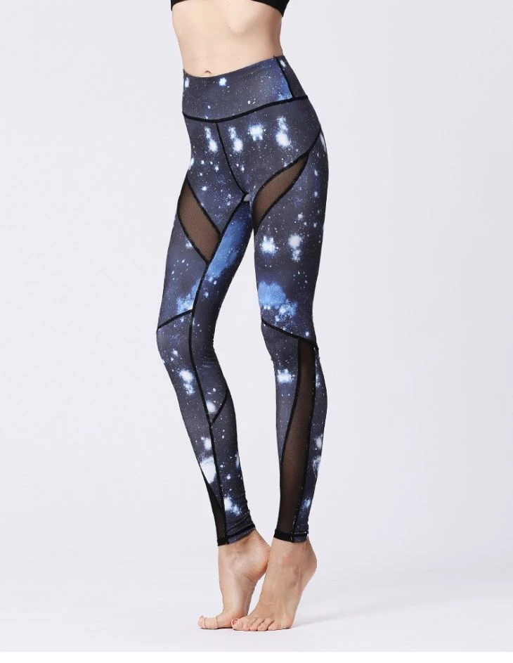 Waist Gradient Printing Women Leisure Training Tight Leggings Yoga Pants Waist Gradient Printing Women Leisure Training Tight Leggings Yoga Pants