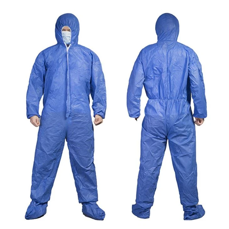 Hooded Isolation Hazmat Suit