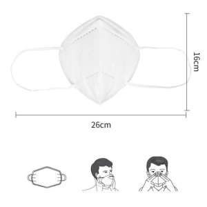 5Pcs Vented Face Mask KN95