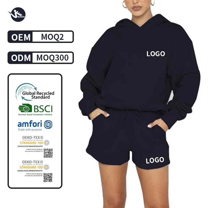 2 Piece Sweatsuit Shorts Set 2 Piece Sweatsuit Shorts Set