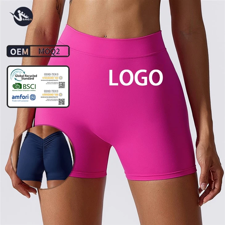 Active Wear Butt Lifting Training Custom High Waist Gym Yoga Shorts For Women Active Wear Butt Lifting Training Custom High Waist Gym Yoga Shorts For Women