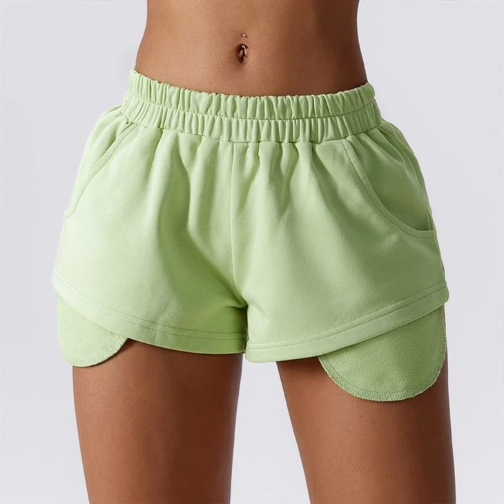 Autumn Winter Custom Logo Activewear Women Cotton Elastic Band Heather Grey Sweat Shorts Biker Shorts For Women Autumn Winter Custom Logo Activewear Women Cotton Elastic Band Heather Grey Sweat Shorts Biker Shorts For Women