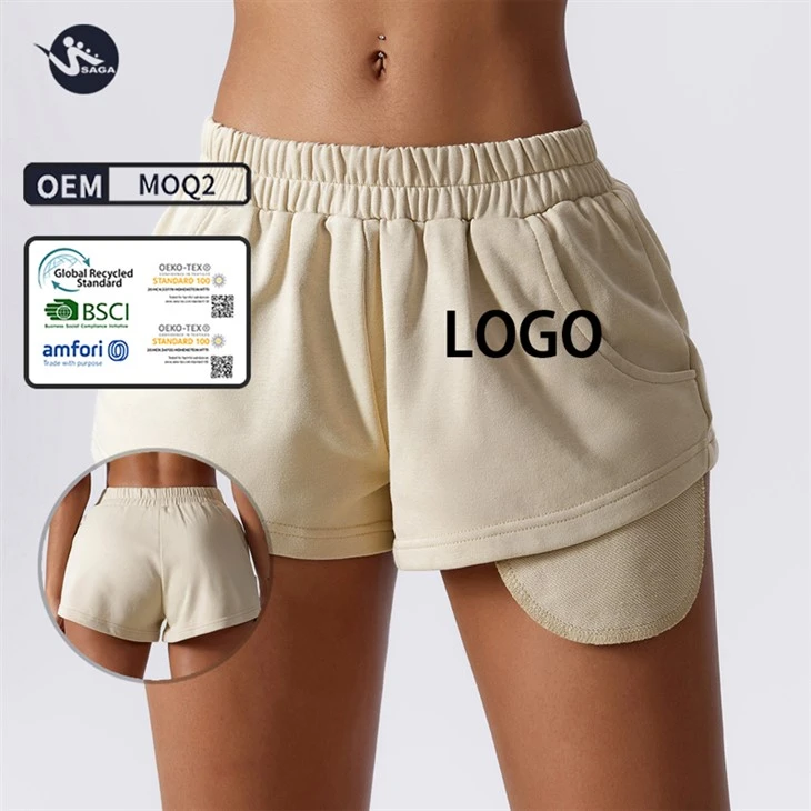Autumn Winter Custom Logo Activewear Women Cotton Elastic Band Heather Grey Sweat Shorts Biker Shorts For Women Autumn Winter Custom Logo Activewear Women Cotton Elastic Band Heather Grey Sweat Shorts Biker Shorts For Women