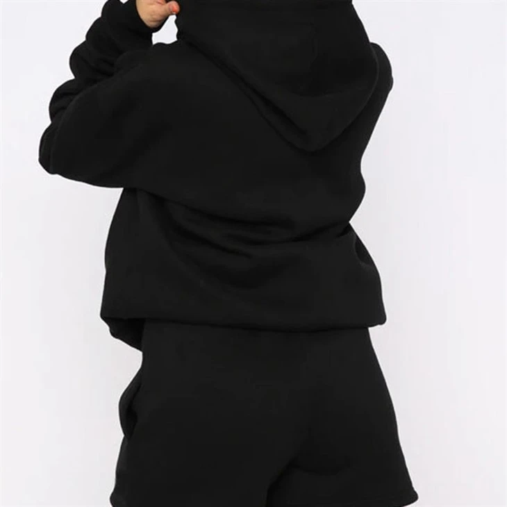 Beteractive Custom Drawstring Hoodie Shorts Set Sport Workout Clothing Woman Shorts Beteractive Custom Drawstring Hoodie Shorts Set Sport Workout Clothing Woman Shorts
