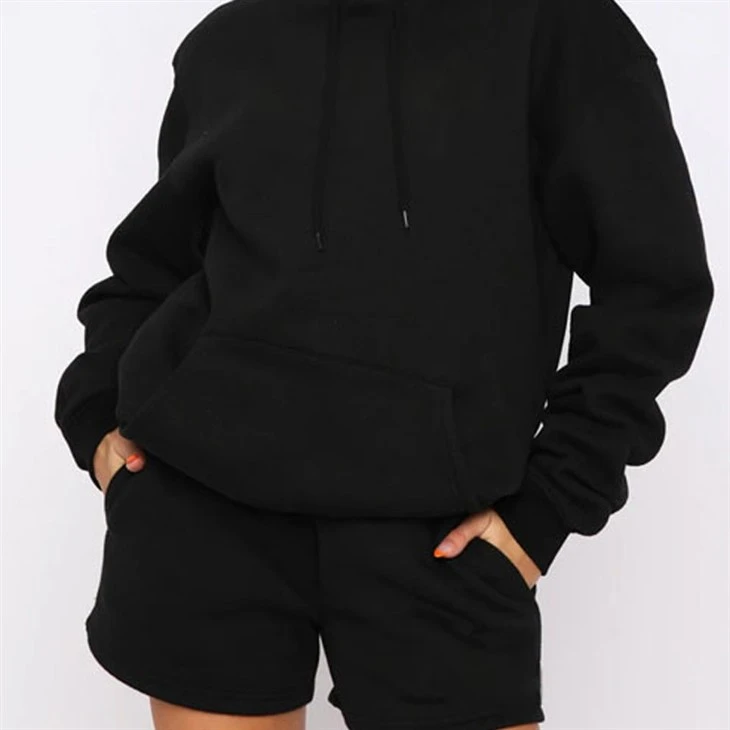 Beteractive Custom Drawstring Hoodie Shorts Set Sport Workout Clothing Woman Shorts Beteractive Custom Drawstring Hoodie Shorts Set Sport Workout Clothing Woman Shorts