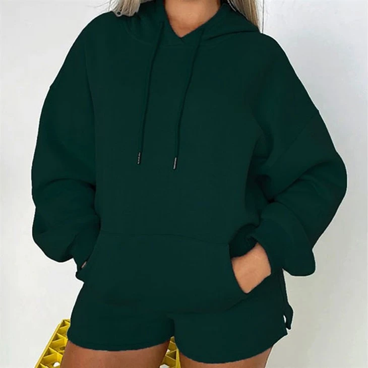 Beteractive Custom Drawstring Hoodie Shorts Set Sport Workout Clothing Woman Shorts Beteractive Custom Drawstring Hoodie Shorts Set Sport Workout Clothing Woman Shorts