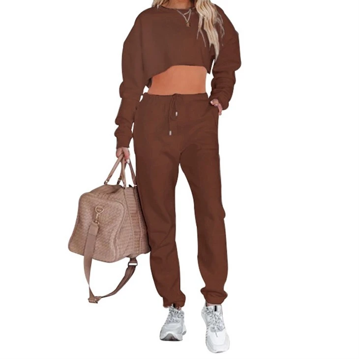 Casual Long Sleeve Jogger Sweatsuit 2piece Set Outfits For Women Casual Long Sleeve Jogger Sweatsuit 2piece Set Outfits For Women