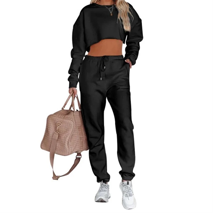 Casual Long Sleeve Jogger Sweatsuit 2piece Set Outfits For Women Casual Long Sleeve Jogger Sweatsuit 2piece Set Outfits For Women