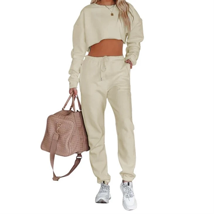 Casual Long Sleeve Jogger Sweatsuit 2piece Set Outfits For Women Casual Long Sleeve Jogger Sweatsuit 2piece Set Outfits For Women