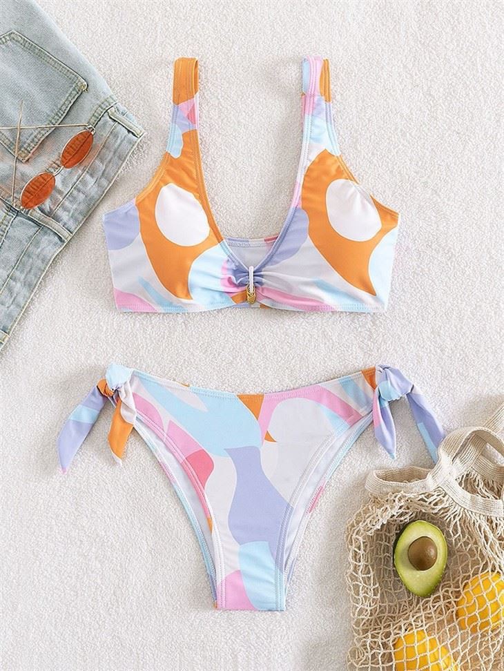 Crinkle Rib Fabric Bikini