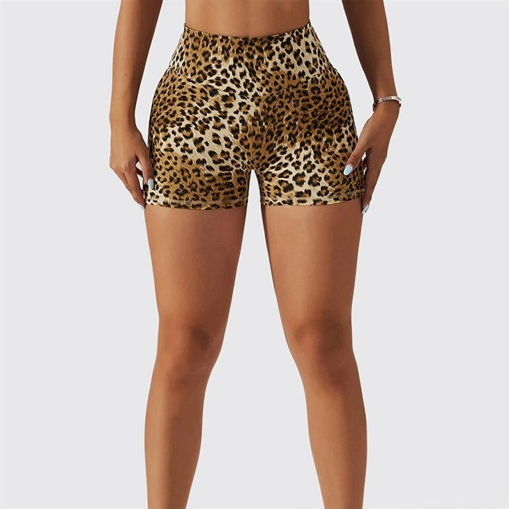 Custom Logo Nylon Spandex Scrunch Compression Camouflage Compression Yoga Shorts For Women Custom Logo Nylon Spandex Scrunch Compression Camouflage Compression Yoga Shorts For Women