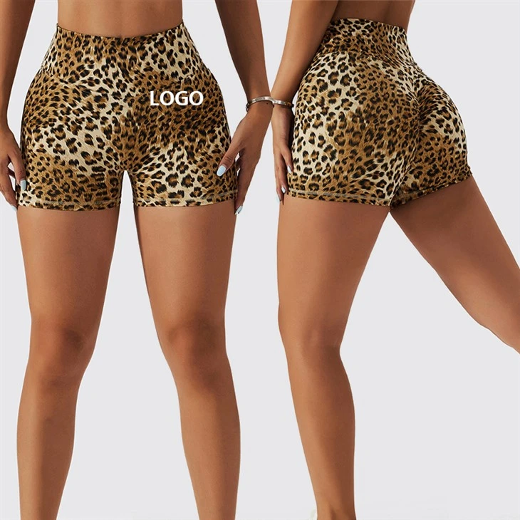 Custom Logo Nylon Spandex Scrunch Compression Camouflage Compression Yoga Shorts For Women Custom Logo Nylon Spandex Scrunch Compression Camouflage Compression Yoga Shorts For Women