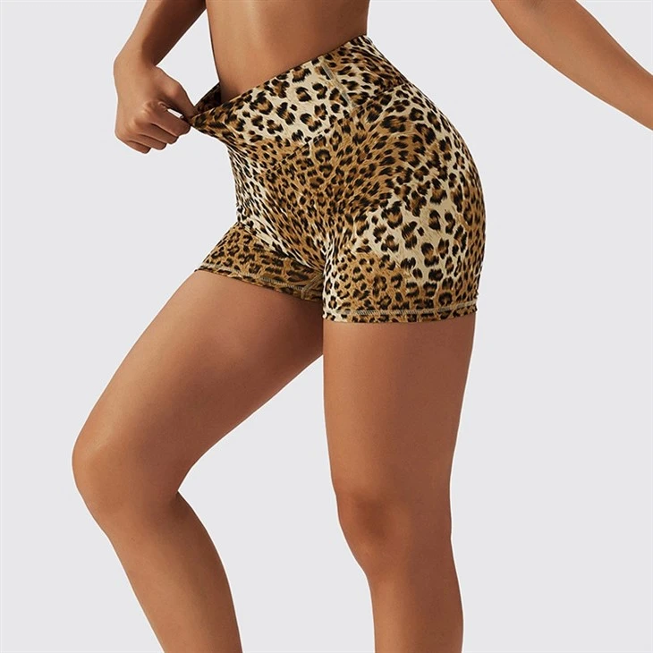 Custom Logo Nylon Spandex Scrunch Compression Camouflage Compression Yoga Shorts For Women Custom Logo Nylon Spandex Scrunch Compression Camouflage Compression Yoga Shorts For Women