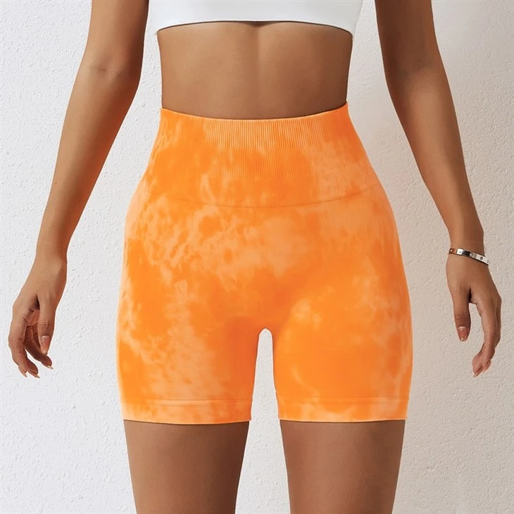 Customised High Quality Women'S Fitness Shorts Tight Fitting Stretch Seamless Yoga Pant Fashion Tie-Dye Legging Shorts Customised High Quality Women'S Fitness Shorts Tight Fitting Stretch Seamless Yoga Pant Fashion Tie-Dye Legging Shorts