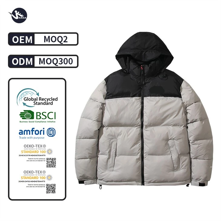 Factory Price Men's Padded Winter Jackets Warm Waterproof Solid Coat For Man Factory Price Men's Padded Winter Jackets Warm Waterproof Solid Coat For Man
