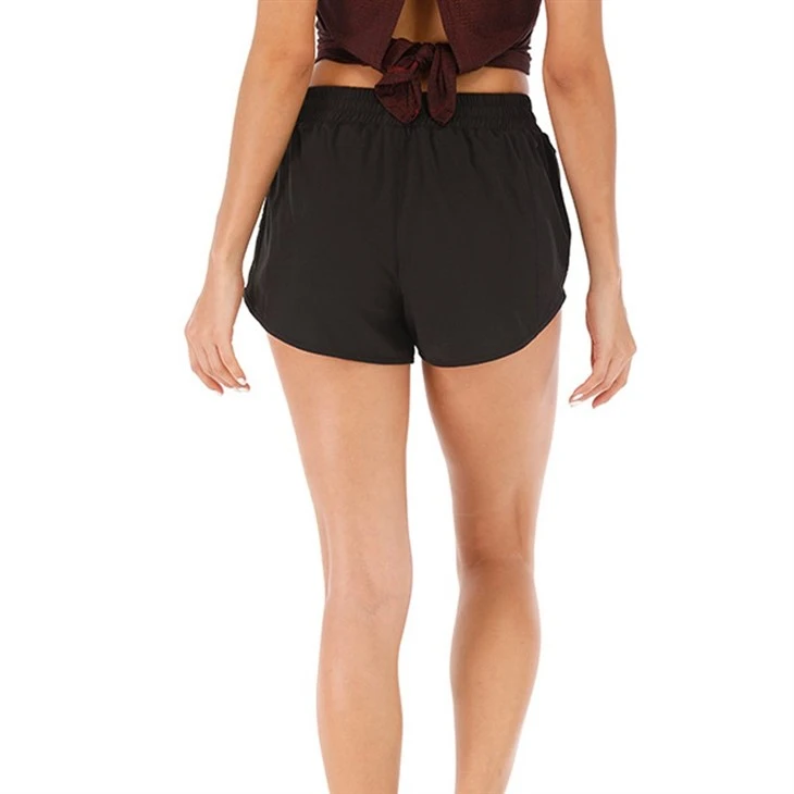 Fashion Women Wide Waistband Workout Gym Sports Shorts With Inner Shorts Fashion Women Wide Waistband Workout Gym Sports Shorts With Inner Shorts