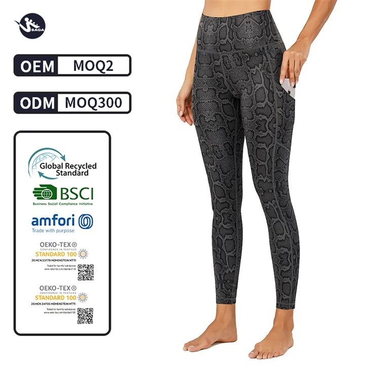 High Waist Push Up Yoga Leggings Women Custom