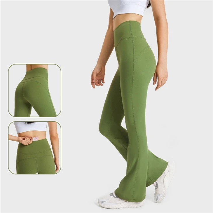 New Design Custom Logo Green Yoga Legging Pant For Sports New Design Custom Logo Green Yoga Legging Pant For Sports