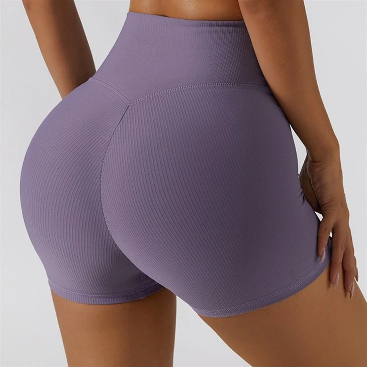 New Women Sports Bottom Simple Ribbed High Waisted Tight Breathable Yoga Shorts Moisture-Wicking Bike Shorts New Women Sports Bottom Simple Ribbed High Waisted Tight Breathable Yoga Shorts Moisture-Wicking Bike Shorts