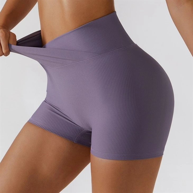 New Women Sports Bottom Simple Ribbed High Waisted Tight Breathable Yoga Shorts Moisture-Wicking Bike Shorts New Women Sports Bottom Simple Ribbed High Waisted Tight Breathable Yoga Shorts Moisture-Wicking Bike Shorts
