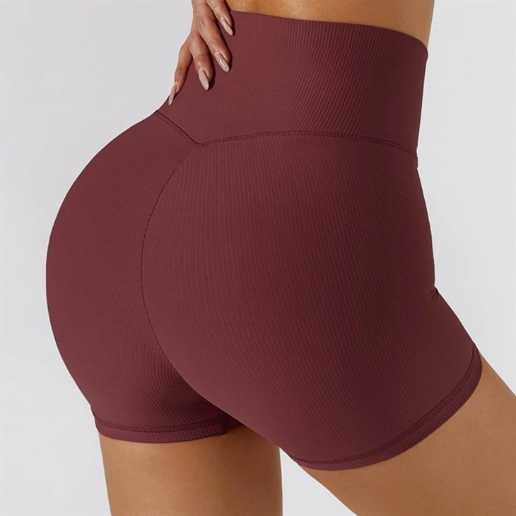 New Women Sports Bottom Simple Ribbed High Waisted Tight Breathable Yoga Shorts Moisture-Wicking Bike Shorts New Women Sports Bottom Simple Ribbed High Waisted Tight Breathable Yoga Shorts Moisture-Wicking Bike Shorts