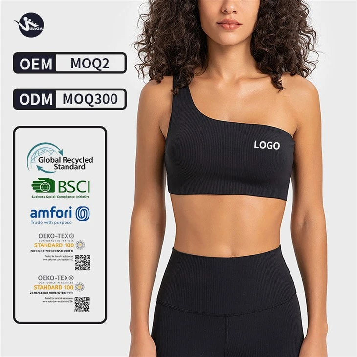 One Shoulder Sports Bra
