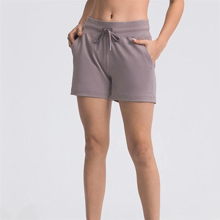 Premium Wholesale Custom Blank Ribbed Waist Pockets Short Pants Cotton Shorts For Women Premium Wholesale Custom Blank Ribbed Waist Pockets Short Pants Cotton Shorts For Women