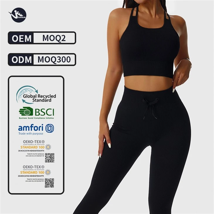 Push-up Strappy Sports Bra Leggings Yoga Set Push-up Strappy Sports Bra Leggings Yoga Set