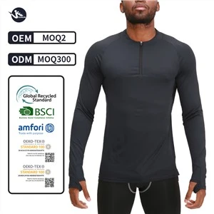 Active Wear Jogger Quarter Zip Man Quality Male Winter Dark Grey Activewear