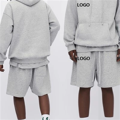 Beteractive Custom Cotton Fleece Drawstring Crop Top Hoodie Shorts Set Sport Workout Clothing Woman Pink Shorts 2 Piece Set