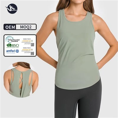 Summer Basic Custom Women Racer Tank Top