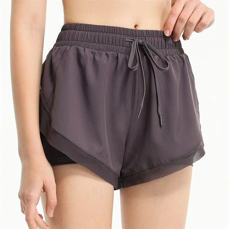 Summer Sportswear Sweat Wicking Fitness Two In One Custom Gym Shorts Women Mesh Shorts Summer Sportswear Sweat Wicking Fitness Two In One Custom Gym Shorts Women Mesh Shorts