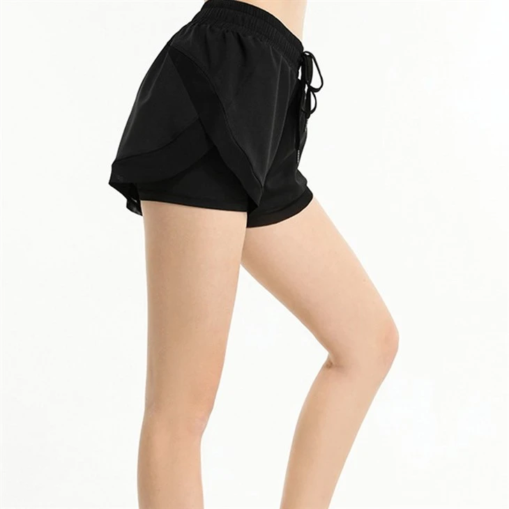 Summer Sportswear Sweat Wicking Fitness Two In One Custom Gym Shorts Women Mesh Shorts Summer Sportswear Sweat Wicking Fitness Two In One Custom Gym Shorts Women Mesh Shorts