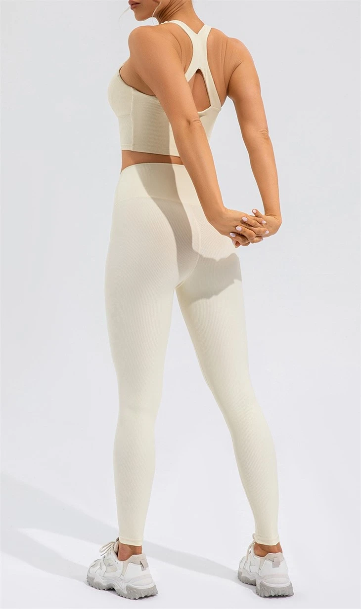 Top Scrunch Leggings Yoga Set Fitness Sport Suit Top Scrunch Leggings Yoga Set Fitness Sport Suit