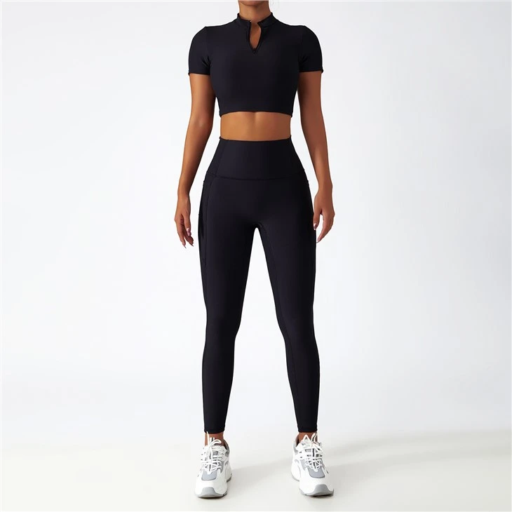 Wholesale Sport Suit Women Fitness High Quality Colorful Two Piece Long Sleeve Yoga Sets Wholesale Sport Suit Women Fitness High Quality Colorful Two Piece Long Sleeve Yoga Sets