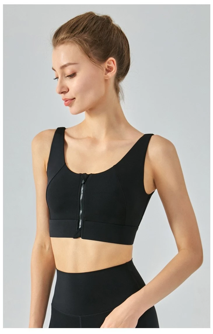 Wire Free Yoga Bras Racer Back Workout Gym Bra Top