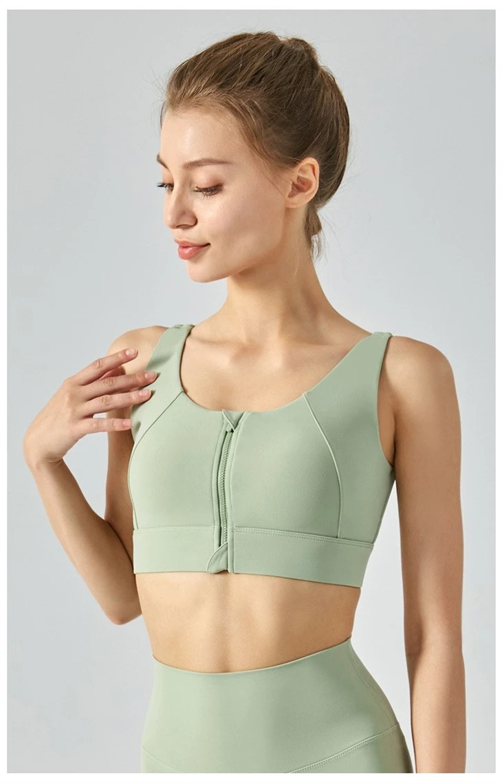 Wire Free Yoga Bras Racer Back Workout Gym Bra Top