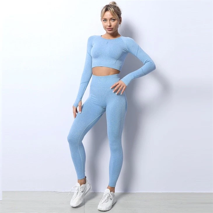 Women Two Piece Seamless Yoga Set Gymwear Workout Women Two Piece Seamless Yoga Set Gymwear Workout