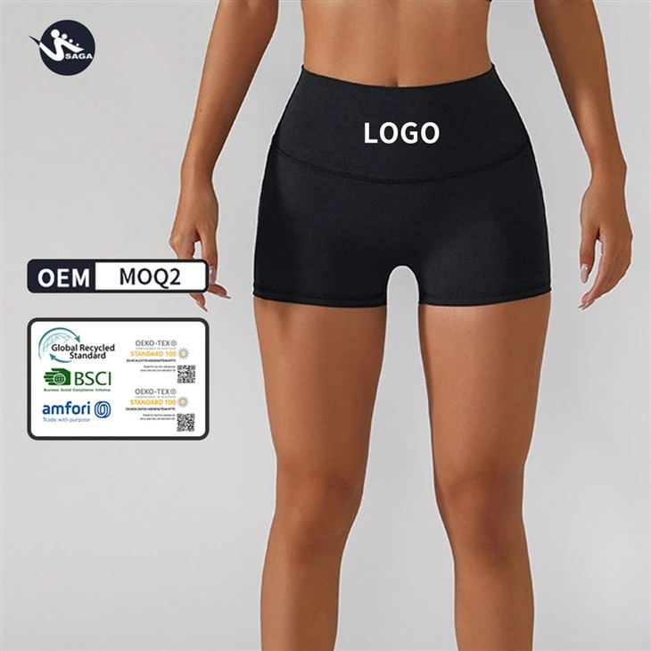 Custom Logo Fitness Biker Shorts