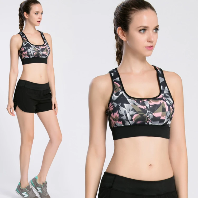 Sexy Cute Cotton Elegant Padded Sports Bra Set