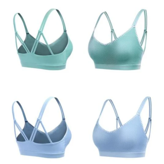 Solid Sports Women Fitness Yoga Bras Gym Clothing Athletic Workout Tank Top